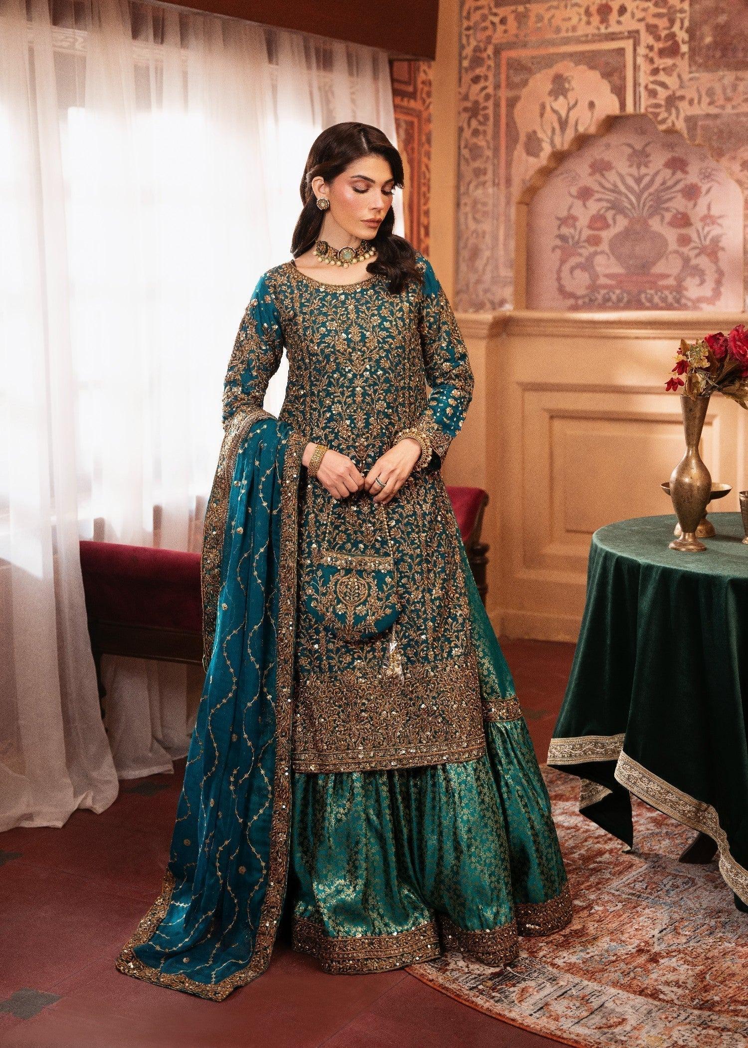 Teal Pakistani Dress - Etsy