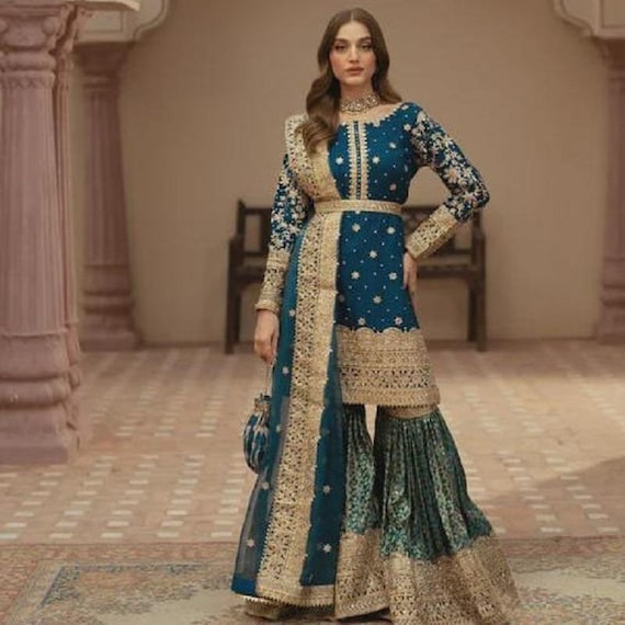sachin and babi light blue dress Venus Gown - One Shoulder Chiffon Dress main image 0