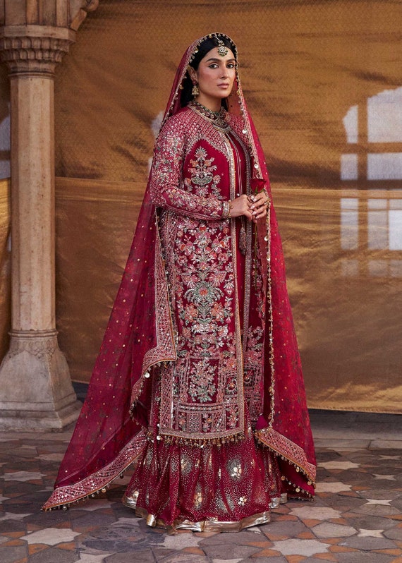 Hussain Rehar Gulal Collection Pakistani Dress Pakistani Suit Salwar Kameez Party Wear Dress Wedding Dress Indian Dress Gift for Her Etsy UK