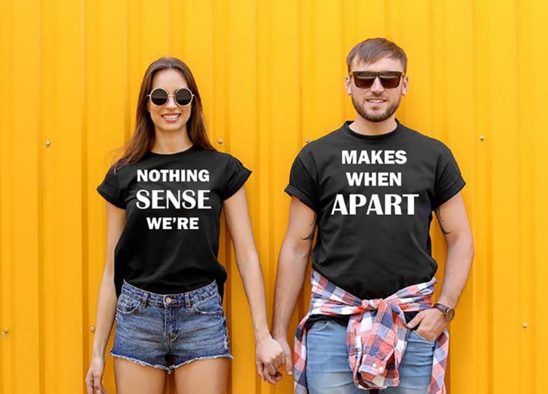SAVE 10USD on Funny slogan custom Couple Tshirts,Matching t-shirts for couples,Anniversary gifts,Short sleeves shirt