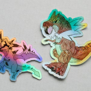 Adesivos artesanais juvenis inspirados em Pokémon