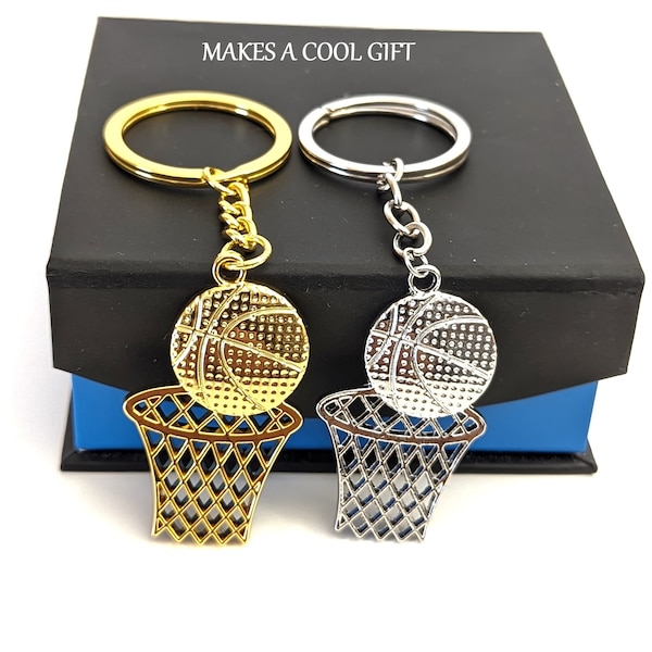 Basketball Keychains, Keychain Charms, Gift For Basketball Player, Basketball Key Rings, Bag Charms, Backpack Charm, One-Of-A-Kind Keychains