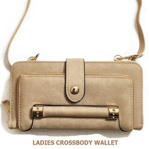 Cartera de mujer, Cartera vegana de mujer, Cartera para tarjetas de crédito de mujer, Cartera cruzada de mujer, Cartera de cuero de mujer, Cartera de cuero vegano de mujer