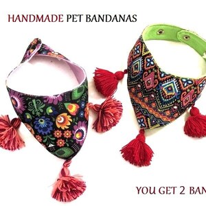 Pet Bandanas, Sm/Med Dog Bandanas, Handmade Pet Bandana, Handwoven Pet Bandana, Pet Neck Wear Bandanas, Dog Scarfs, Pet Scarfs, Pet Gifts