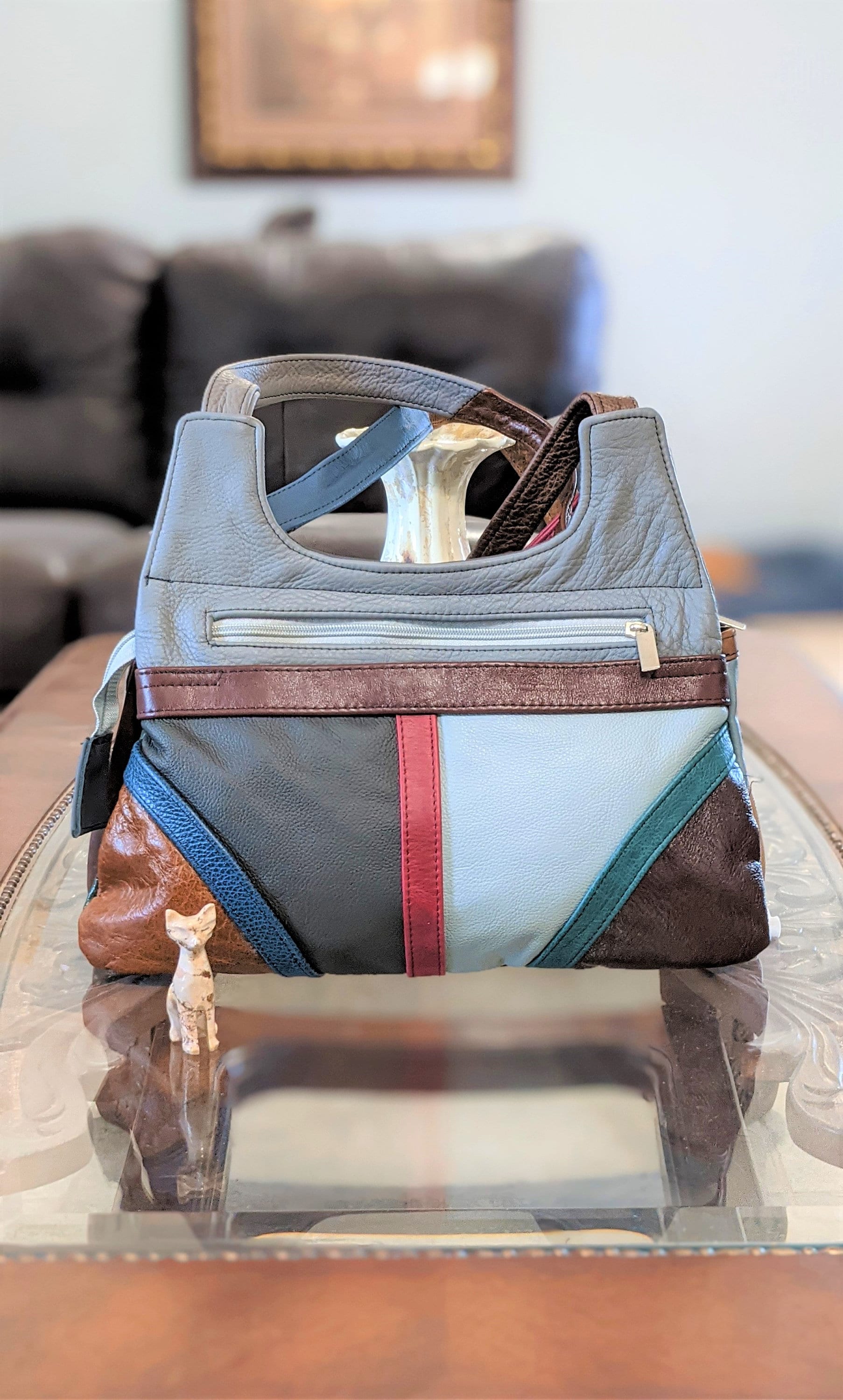 Leather Shoulder Handbag MultiColor Shoulder Handbag With 6 Etsy