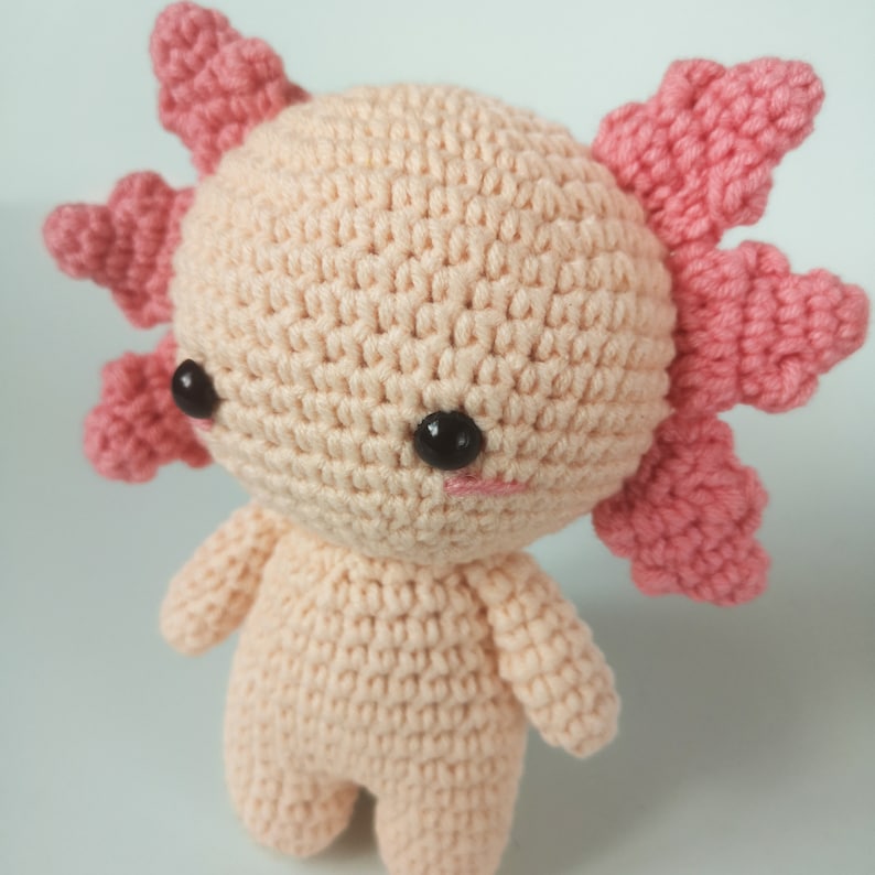 Axolotl Plush Axolotl Crochet Axolotl Plush Crochet Axolotl Etsy