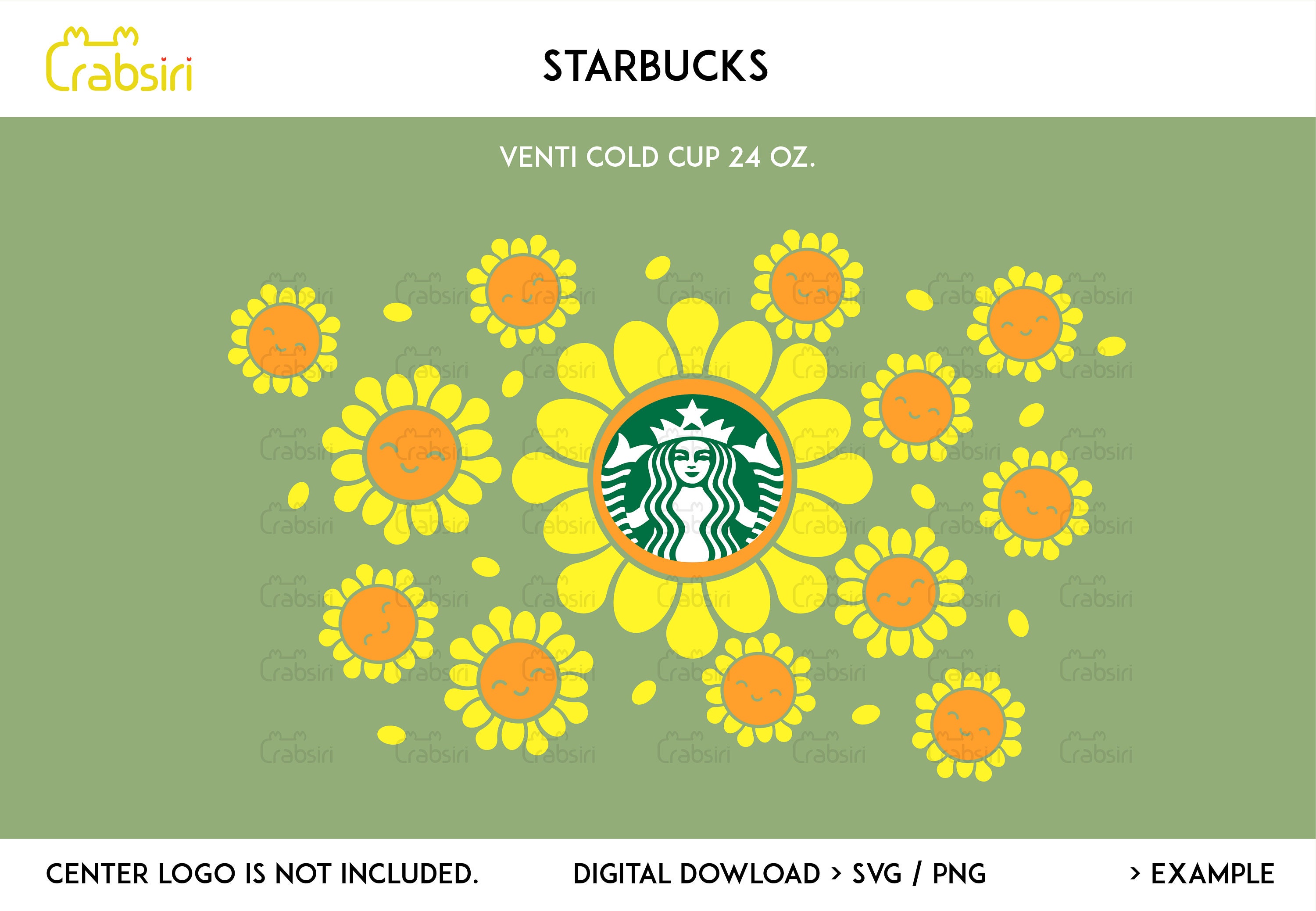 Download Cute Sunflower svg Flower wrap Starbucks cup Starbucks ...