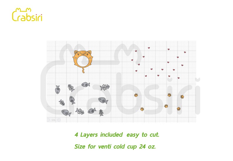 Download Clip Art Cat Paws Svg Fish Bone Svg Svg File For Cricut Cute Cat Starbucks Svg Starbucks Full Wrap For Venti Cold Cup 24 Oz Digital Download Art Collectibles
