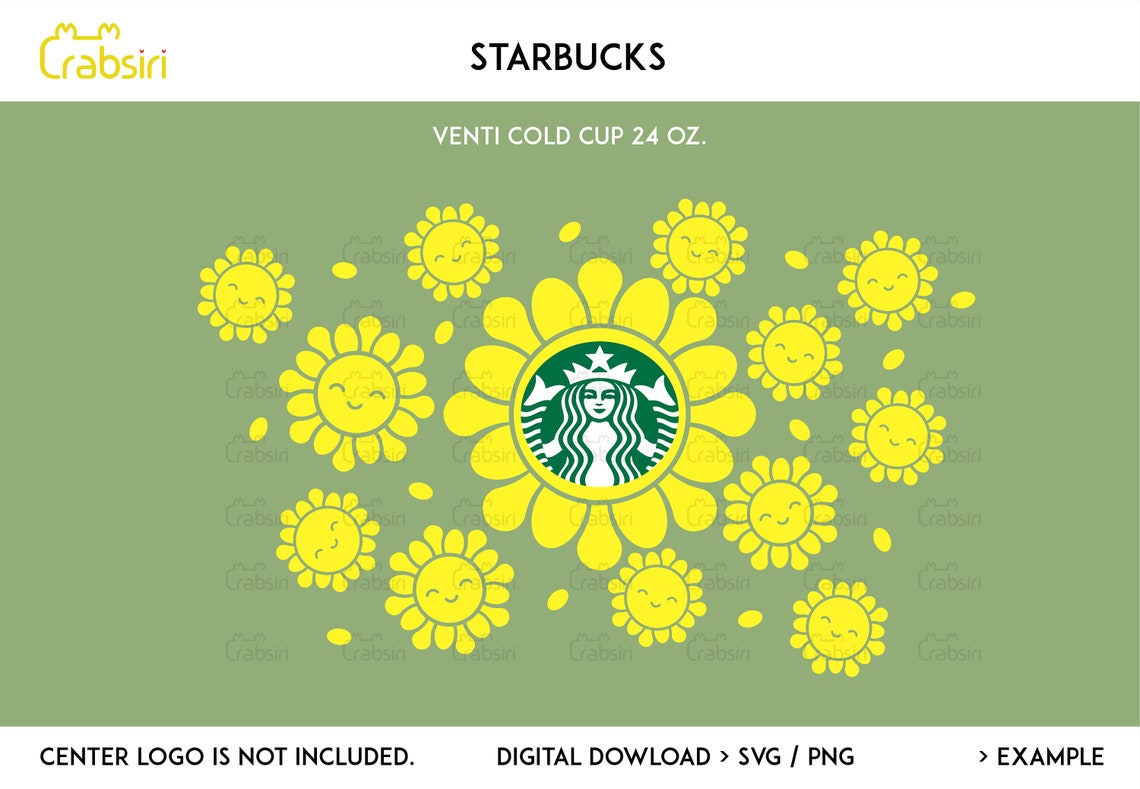 Download Cute Sunflower svg Flower wrap Starbucks cup Starbucks ...