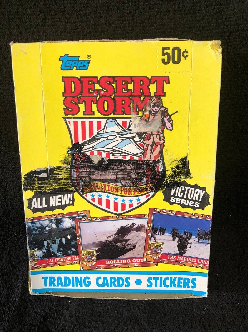 Topps Desert Storm Trading Cards Stickers Victory Series 36ct Etsy
