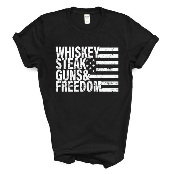 Camisetas Sin Mangas Gun Whiskey Steak & Freedom Usa Ameri Camisetas Sin Mangas Gun Whiskey Steak & Freedom Usa Ameri