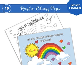 Rainbow Coloring | Etsy