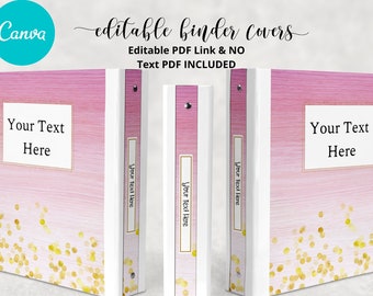 Binder Spine Template - Etsy