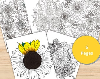 Adult Coloring Pages Printable Etsy