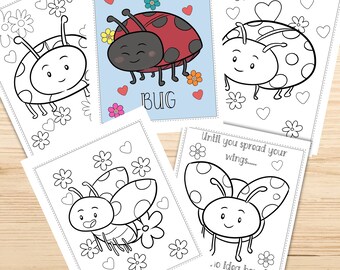 Download Ladybug Coloring Etsy