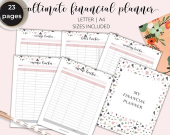 Printable Finance Planner Bundle, Budget Binder (Digital Download)
