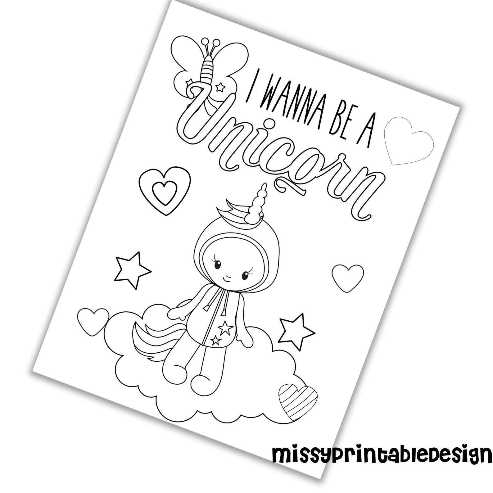 Personalized Unicorn Party Coloring Pages Custom Unicorn | Etsy