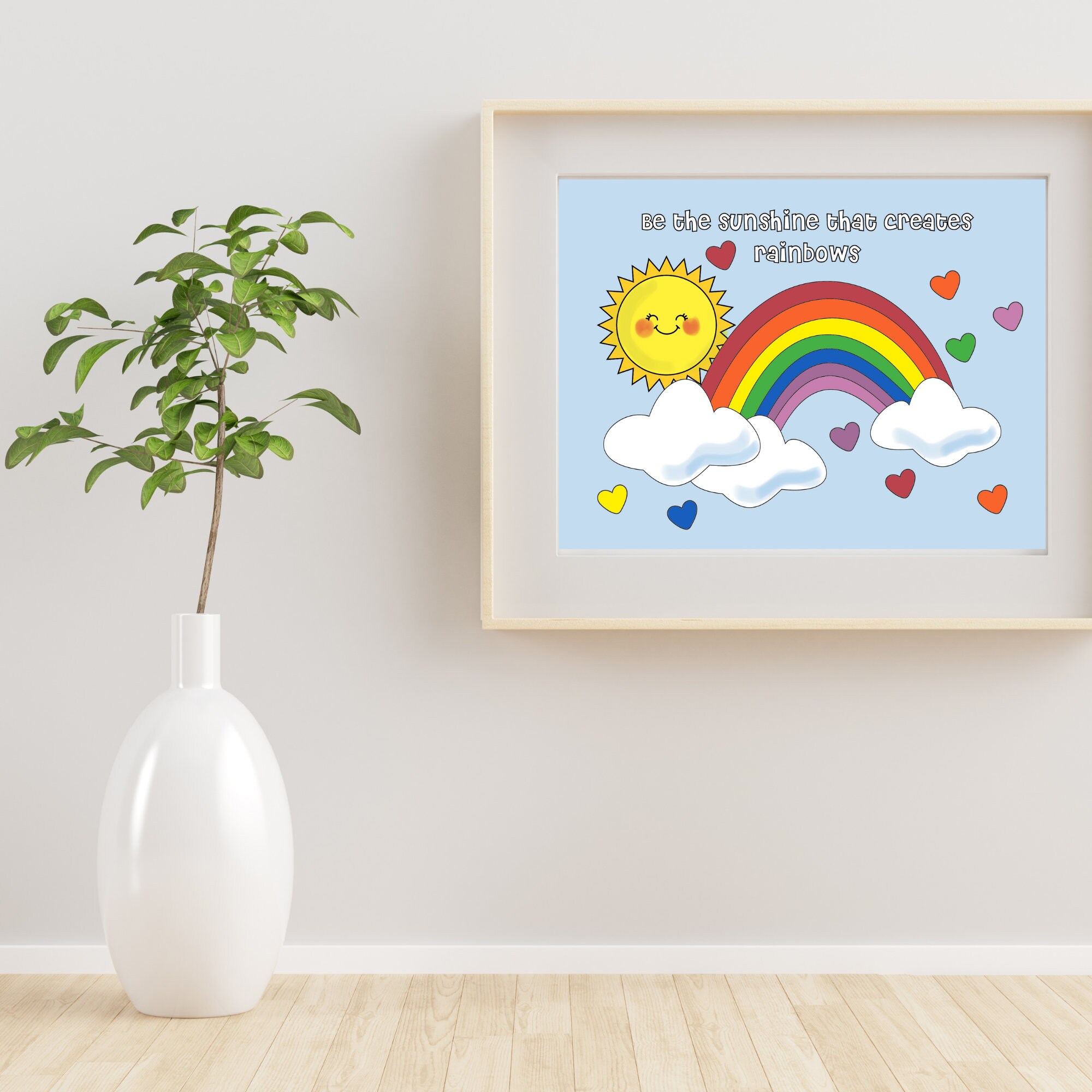 Rainbow Coloring Pages for Kids Printable Rainbow Coloring - Etsy
