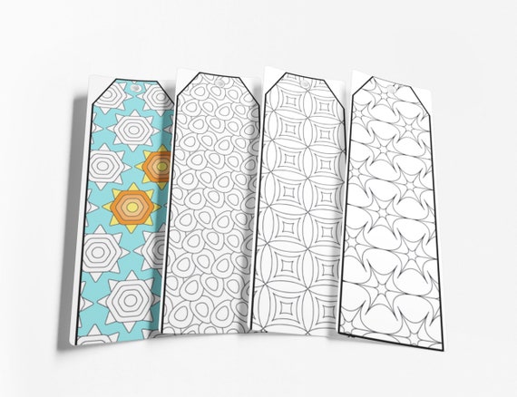 28 printable pattern coloring bookmarks pattern coloring page for kids teens adults instant download by missy printable design llc catch my party