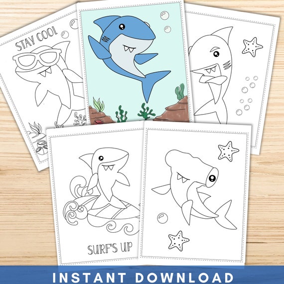 Shark Coloring Pages Printable Kids Coloring Pages Shark