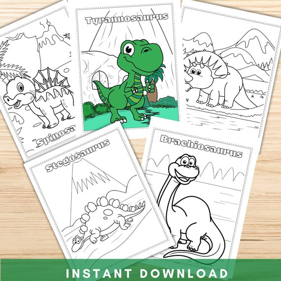 Cute Dinosaur Coloring Pages Dinosaur Printable Coloring