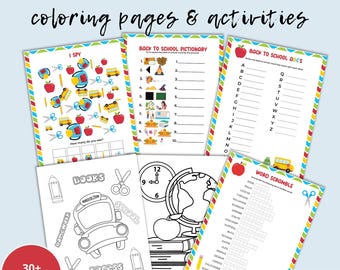 Back to School Activity Pack: Games & Puzzles (Digital Download)