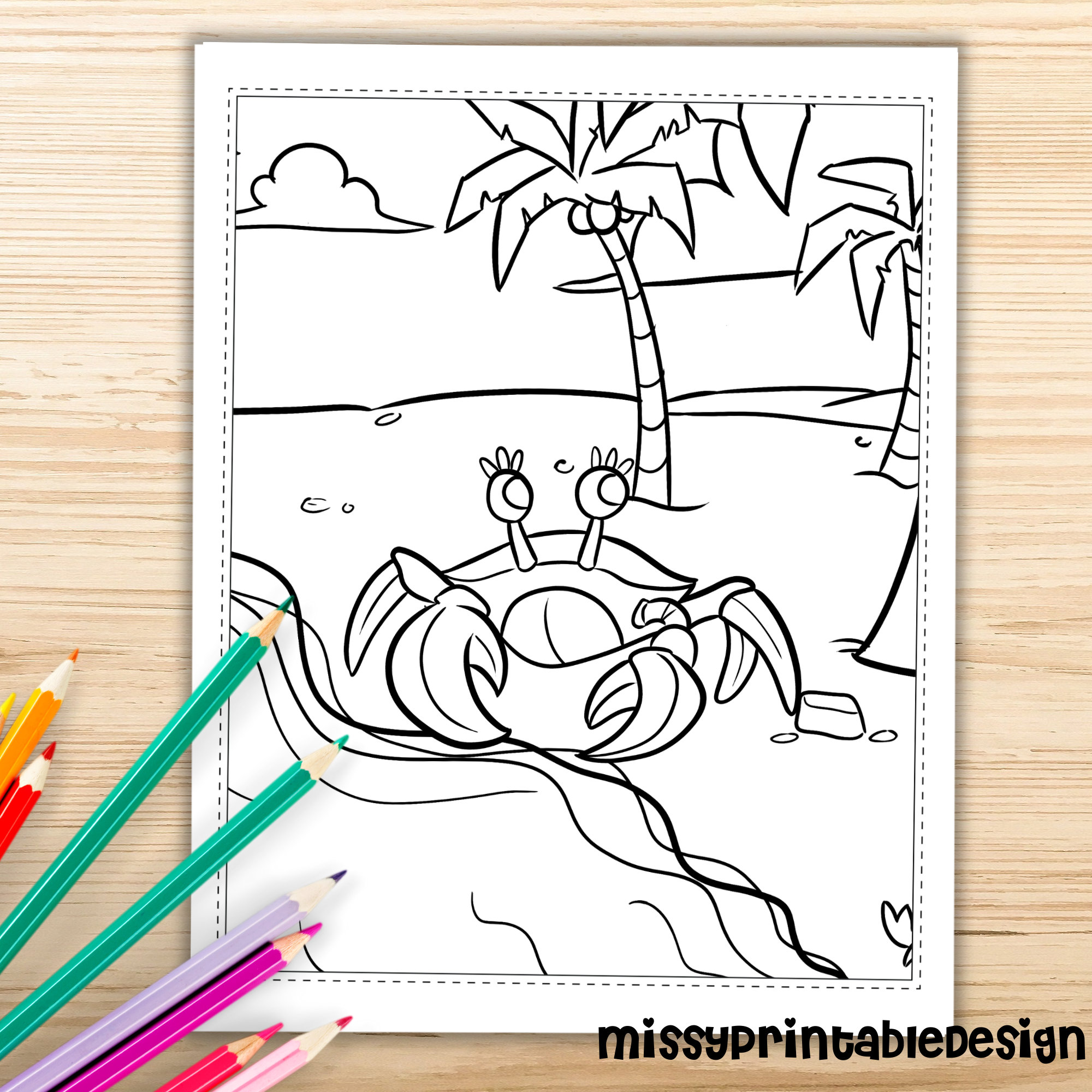 Sea Animal Coloring Pages Printable Sea Animal Coloring Pages - Etsy