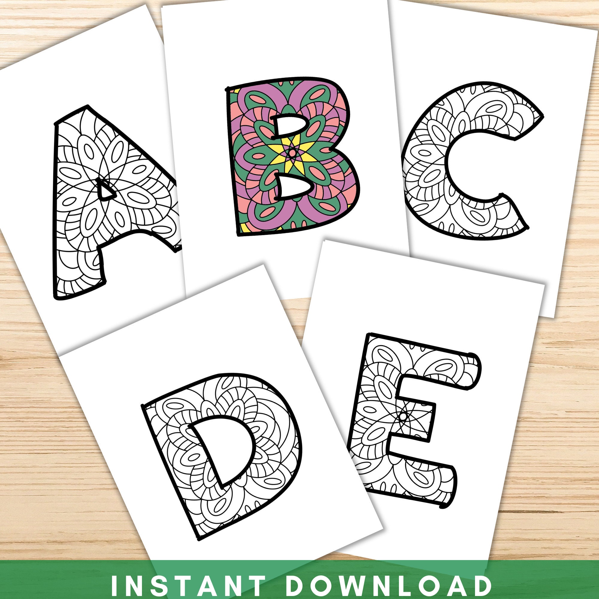 free printable alphabet letters coloring pages - alphabet coloring ...