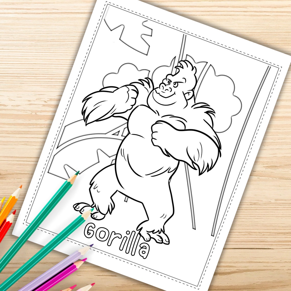 Rainforest Animals Coloring Pages Printable Animal Coloring
