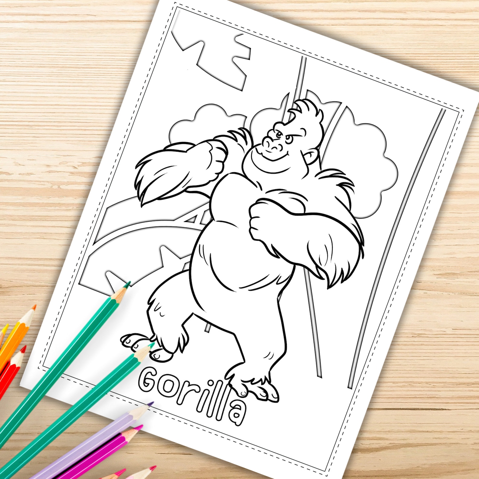 Printable Rainforest Animals Coloring Pages