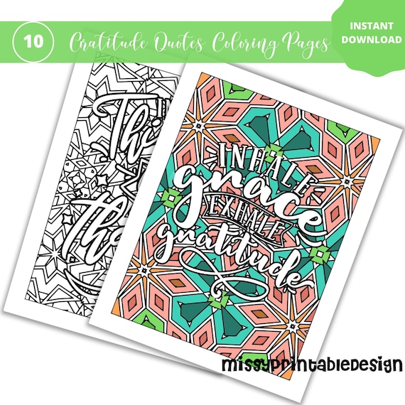 Gratitude Coloring Pages Adult Coloring Pages Pattern Coloring Pages 