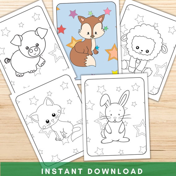Animal Coloring Pages for Preschoolers 60 Printable