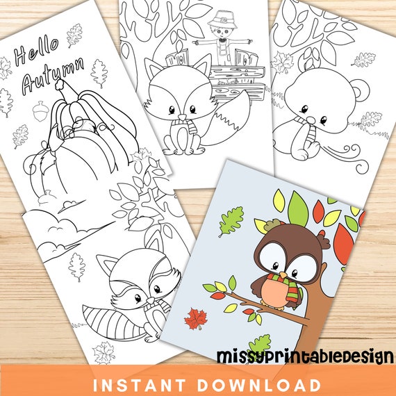 Fall Coloring Pages for Kids Printable Fall Coloring Pages