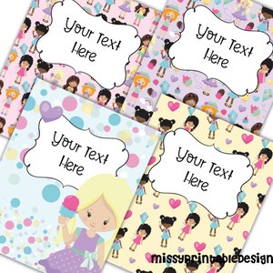 Editable Binder Covers and Spines- Ice Cream Themed, Printable Binder ...