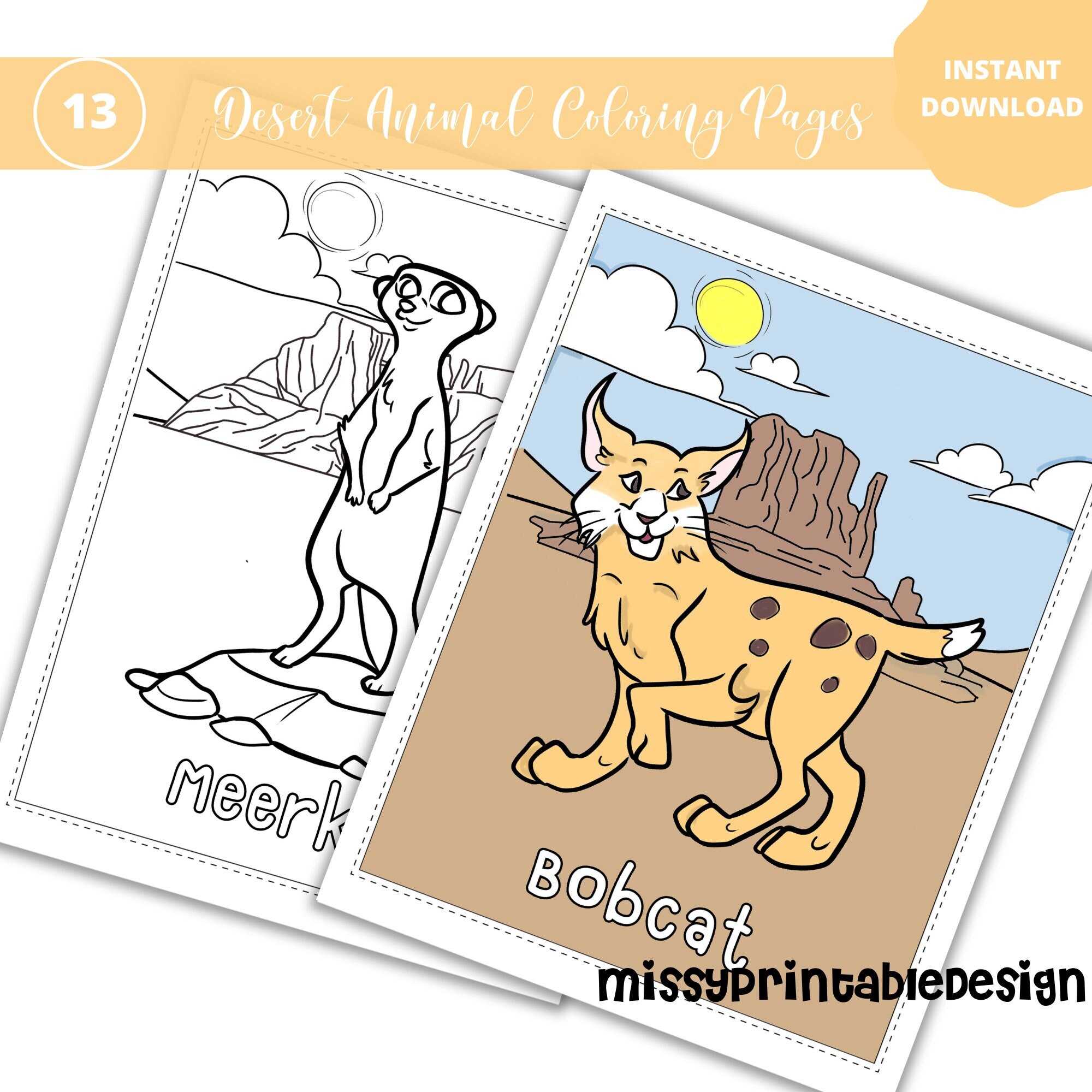   Desert Animal Coloring Pages  Best Free