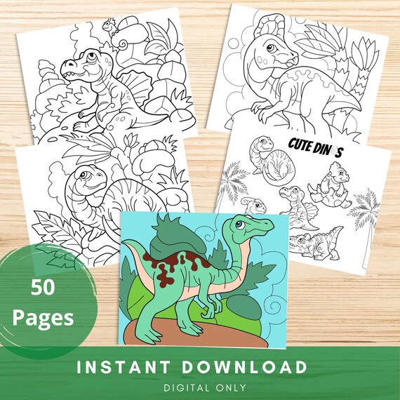 50 Dinosaur Coloring Pages Cute Dinosaur Printable Coloring