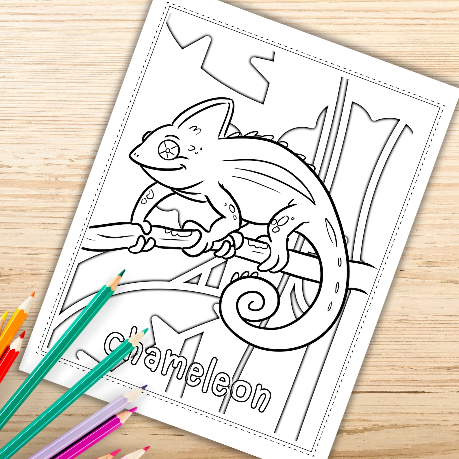 Rainforest Animals Coloring Pages Printable Animal Coloring - Etsy