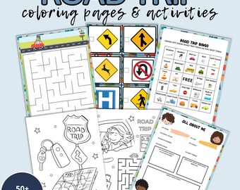 Printable Road Trip Games: Kids Activities Pack (Digital Download)
