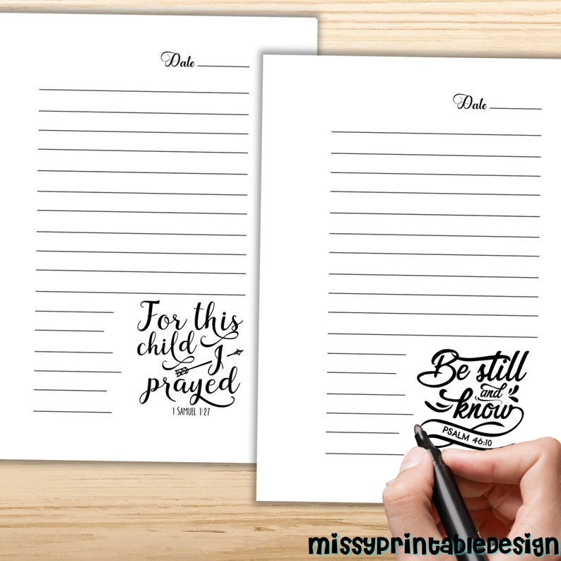 Printable Bible Verse Notepad/journal Pages Bible Study - Etsy
