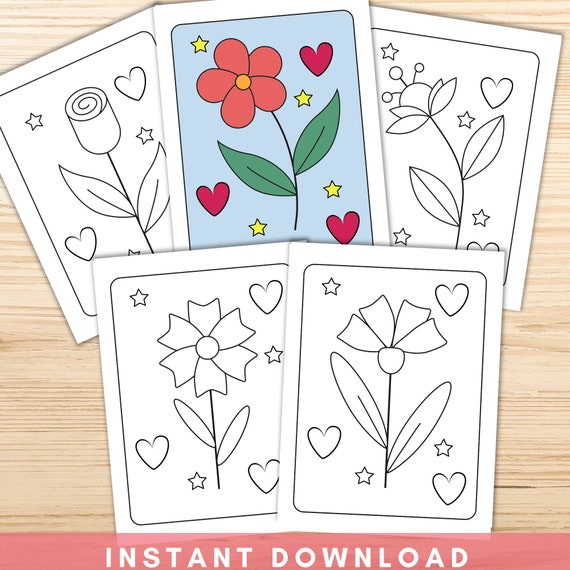 Simple Flower Coloring Pages for Kids  Flower Coloring Pages