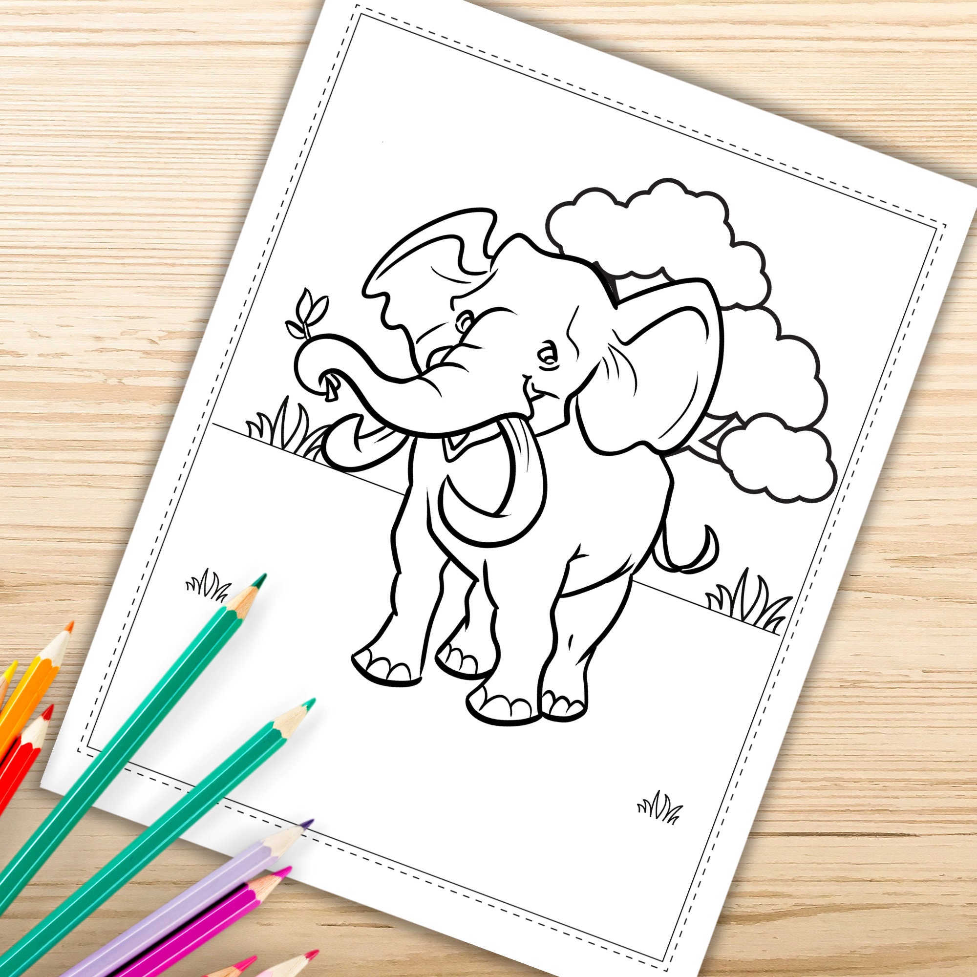 Animal Coloring Pages 100 Printable Animal Coloring Pages for | Etsy