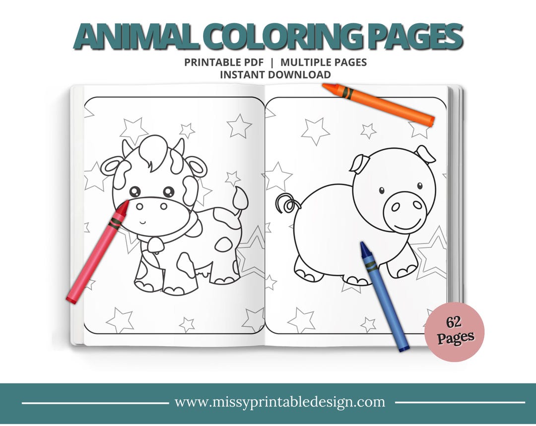 Animal Coloring Pages, Printable Animal Coloring Pages for Kids ...