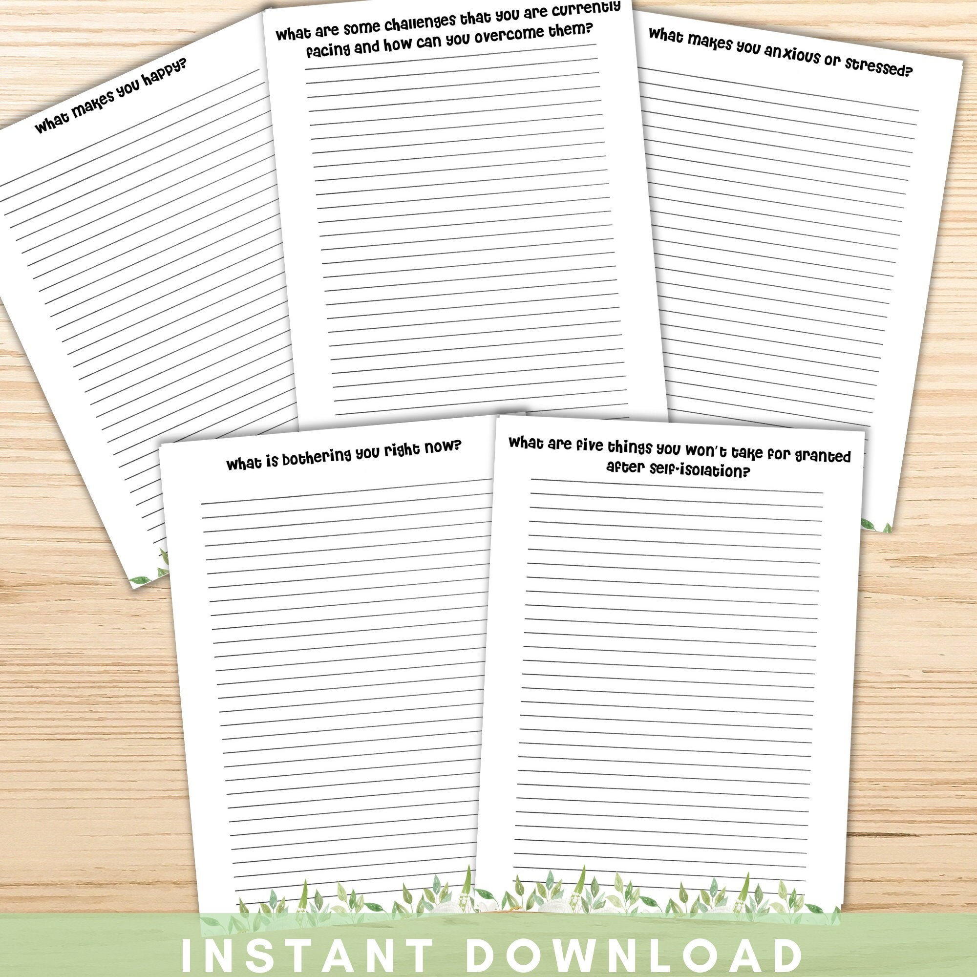 30 Printable Journal Prompts to Inspire Printable Journal - Etsy