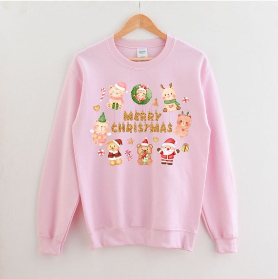 Kawaii Christmas Sweater Merry 