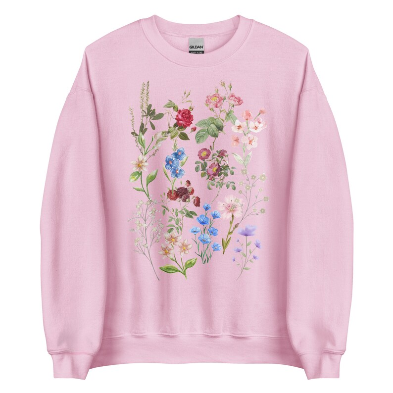 Wildflowers Sweatshirt Cottagecore Sweater Boho Vintage - Etsy
