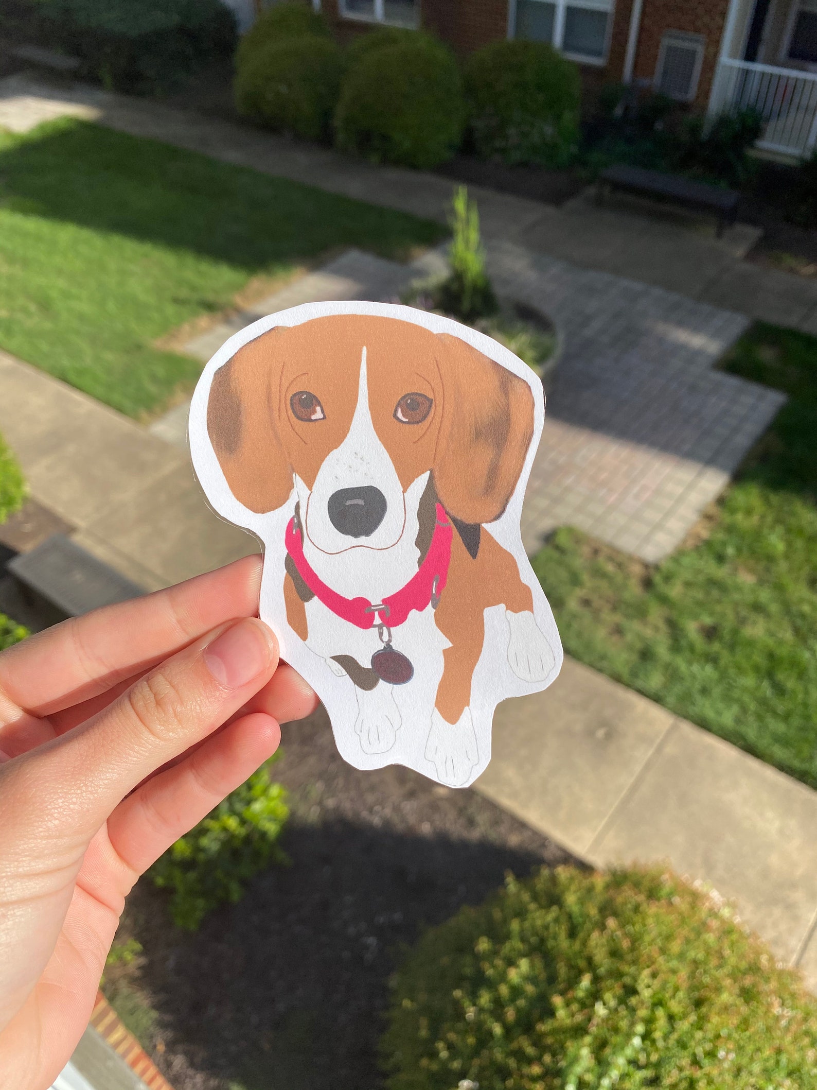 Custom Dog Pet Cartoon Sticker Etsy
