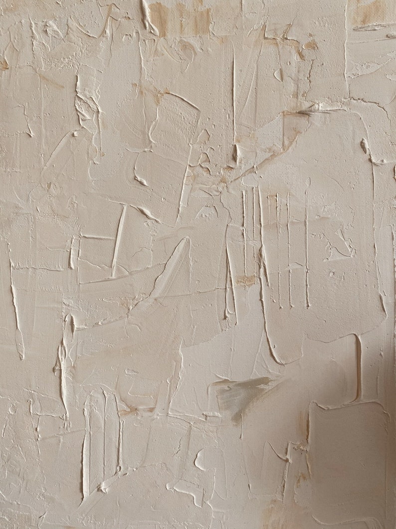 Neutral textured canvas wall art Etsy