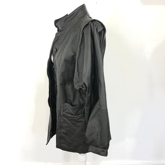 Deerskin Vintage Black Leather Jacket - image 2