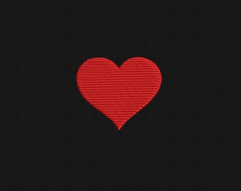 Heart Embroidery Design File - 11 Tallas - Diseño de bordado de San Valentín - Simple Heart - Descarga instantánea