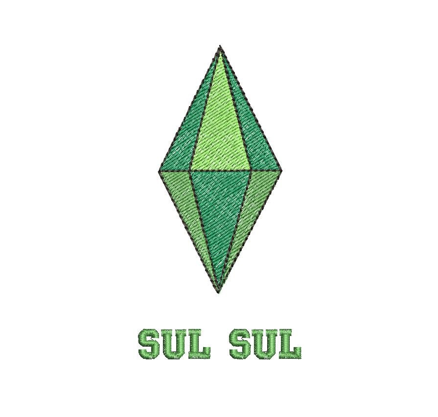 Sims Diamond 2 Designs - Sims Embroidery Design - Digital
